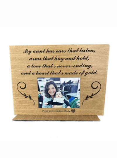 LCBE Custom Engraved Wood Laser Cut Stand