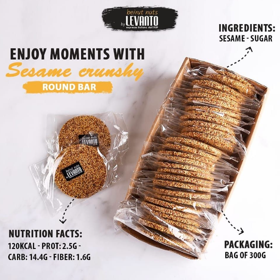 Levanto Sesame Round Bar (30 pcs)