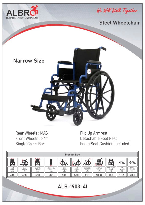 Albro Steel Wheelchair 1903