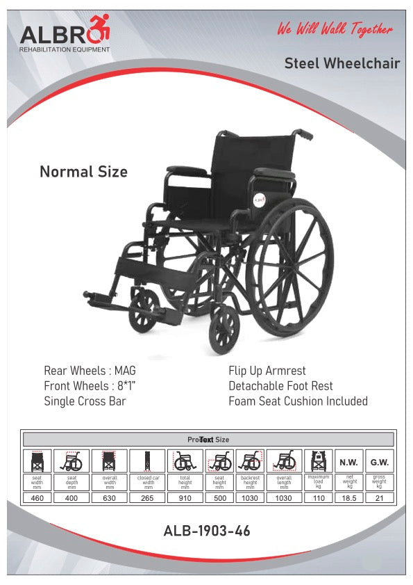 Albro Steel Wheelchair 1903