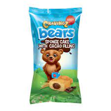 Jouy Cravingz Bears Golden Cake Chocolate 45G (12 pcs)