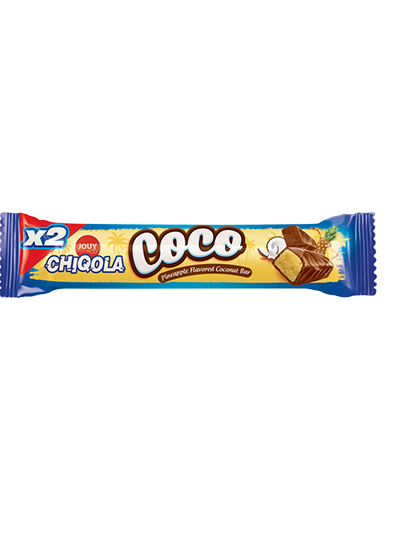 Jouy Chiqola Pineapple Flavoured Coconut Bar 48G (24 pcs)