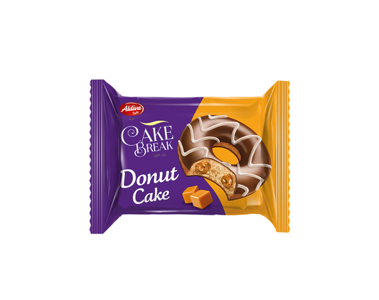 Aldiva Donut Cake Break with Caramel Cream Filling 40G (24 pcs)