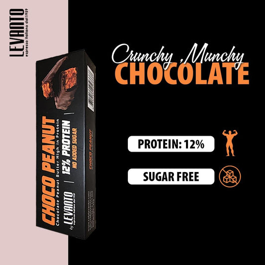 Levanto Choco Peanut 12% Protein 45G (12 pcs)