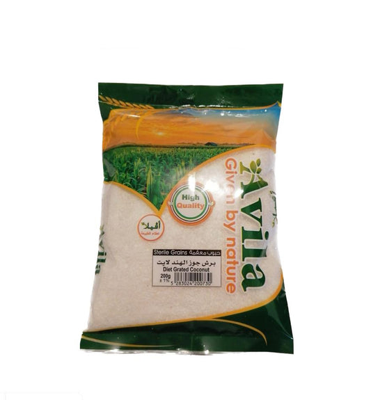 Avila Diet Grated Coconut برش جوز الهند لايت (200G)