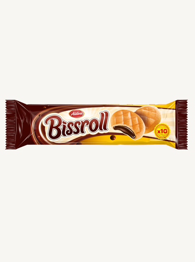 Aldiva Bissroll Biscuit With Cocoa Cream Filling 70G (24 pcs)