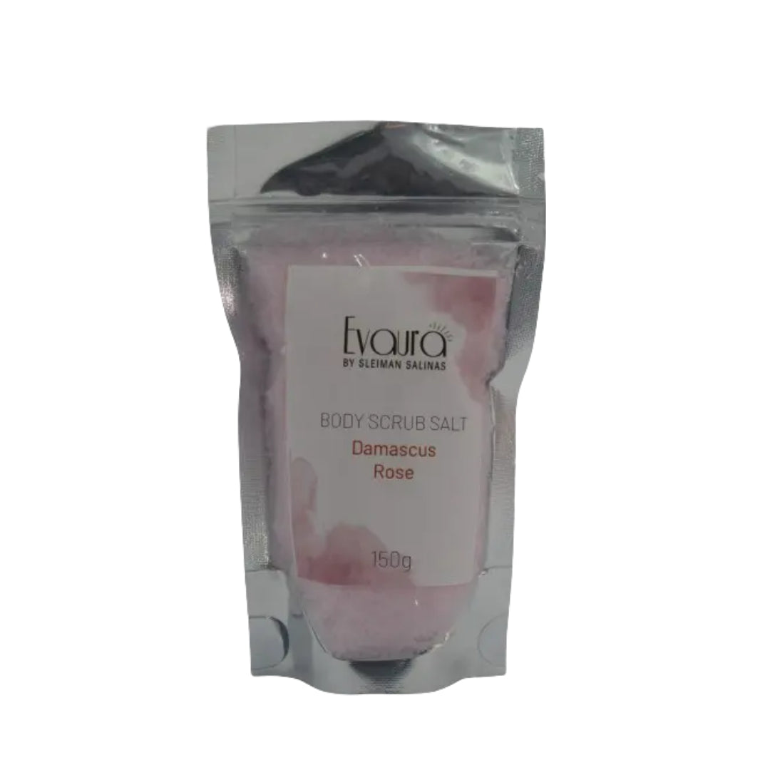 Evaura Body Scrub Salt Damascus Rose