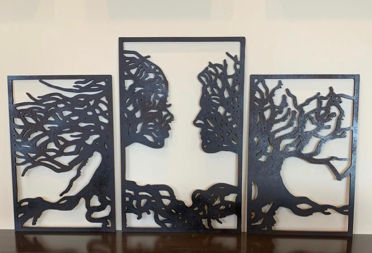 LCBE Wood Laser Cut Set Wall Design (3 pcs)