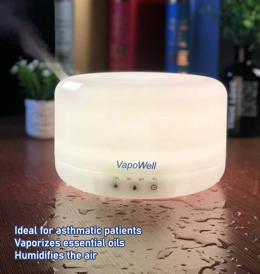VapoWell Humidifier & Aroma Diffuser with LED Color Lights