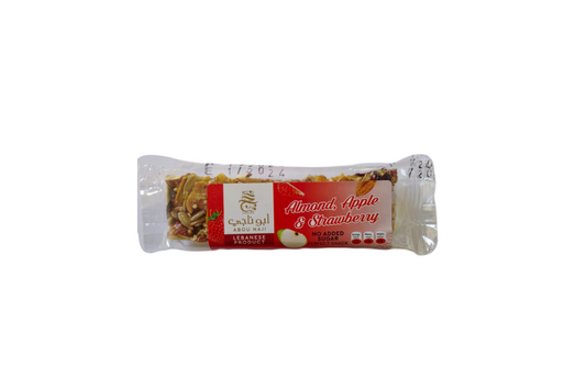 Abou Naji Sugar Free Almond, Apple & Strawberry Bar 40G (16 pcs)