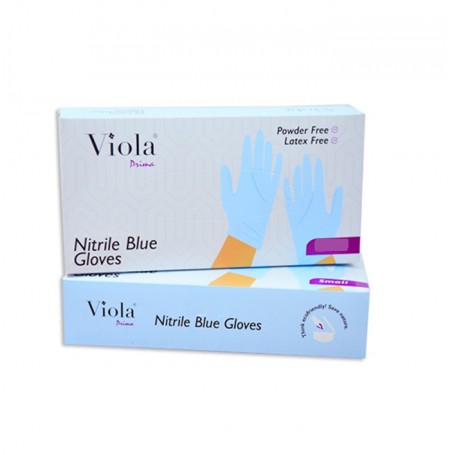 Viola Prima Nitrile Gloves Blue (50 gloves)