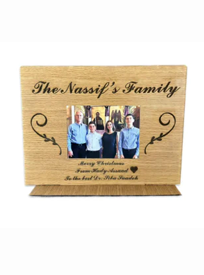 LCBE Custom Engraved Wood Laser Cut Stand