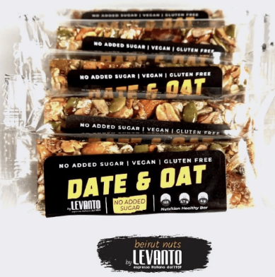 Levanto Sugar Free Date & Oat Bar 40G (24 pcs)