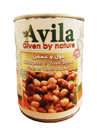 Avila Chickpeas & Fava Beans فول وحمص (400G)