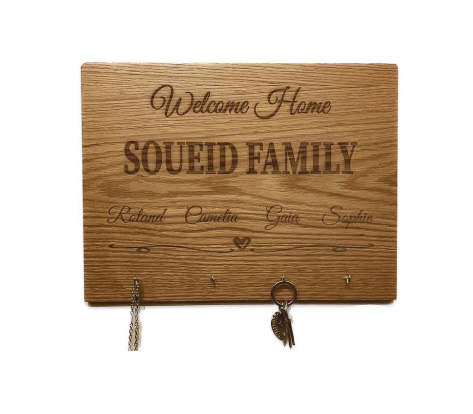 LCBE Custom Wood Laser Cut Welcome Sign