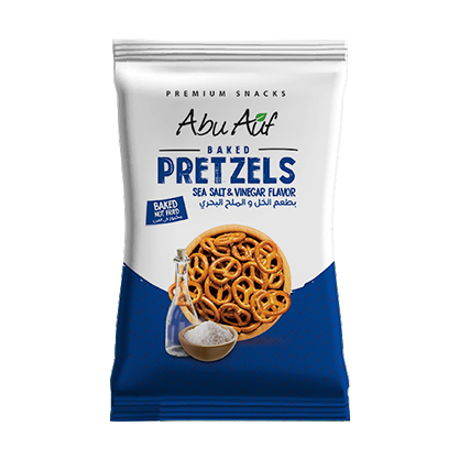 Abu Auf Baked Pretzels Sea Salt & Vinegar (24 pcs)