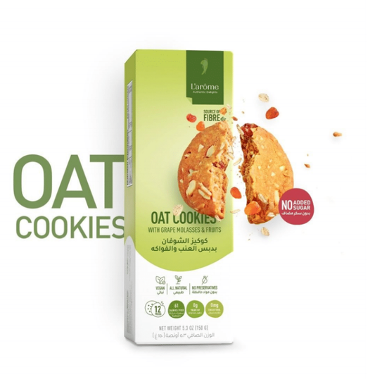 L'arôme Oat Cookies with Grape Molasses & Fruits 150G