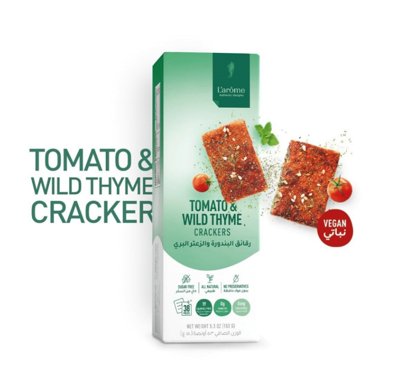 L'arôme Tomato & Wild Thyme Crackers 150G