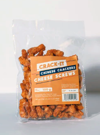 CRACK-IT Chinese Crackers Cheese Screws 100G