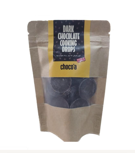 Choco'a Chocolate Cooking Drops 75G