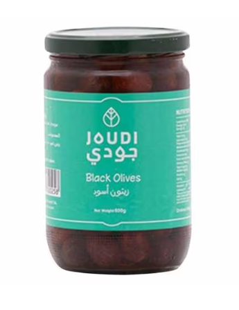 Joudi Black Olives زيتون أسود (600G)