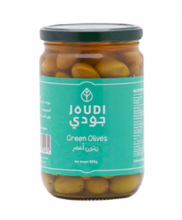 Joudi Green Olives زيتون أخضر (600G)