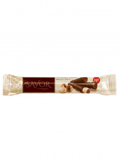 Jouy Savor Hazelnut Cream Wafer Roll 18G (24 pcs)