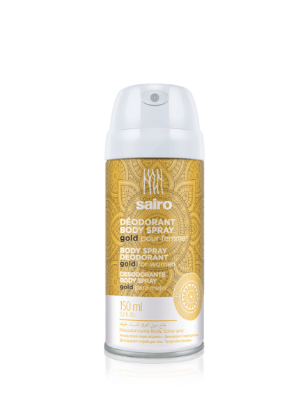 Sairo Body Spray Deodorant Gold for Women 150ML