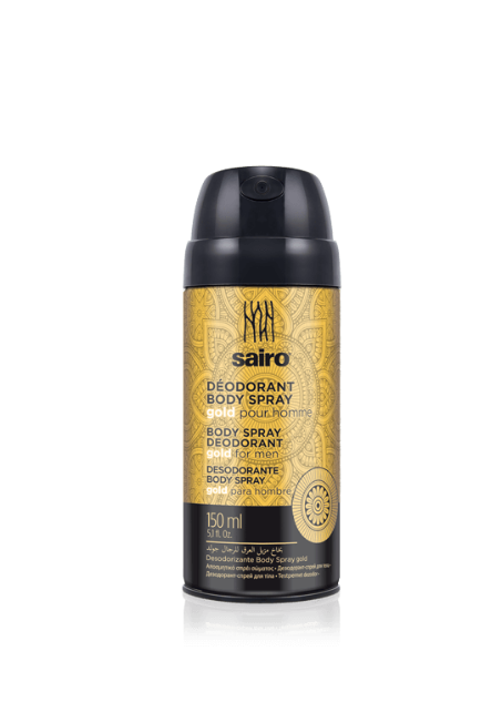 Sairo Body Spray Deodorant Gold for Men 150ML