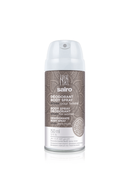 Sairo Body Spray Deodorant Silver for Women 150ML