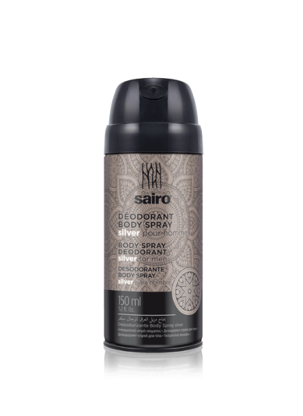 Sairo Body Spray Deodorant Silver for Men 150ML